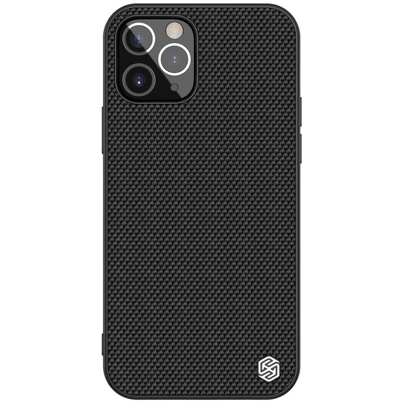 Nillkin Ultra Slim Hybrid Hard PC and Soft TPU Nylon Fiber Back Cover Textured Case for iPhone 12 / 12 Pro
