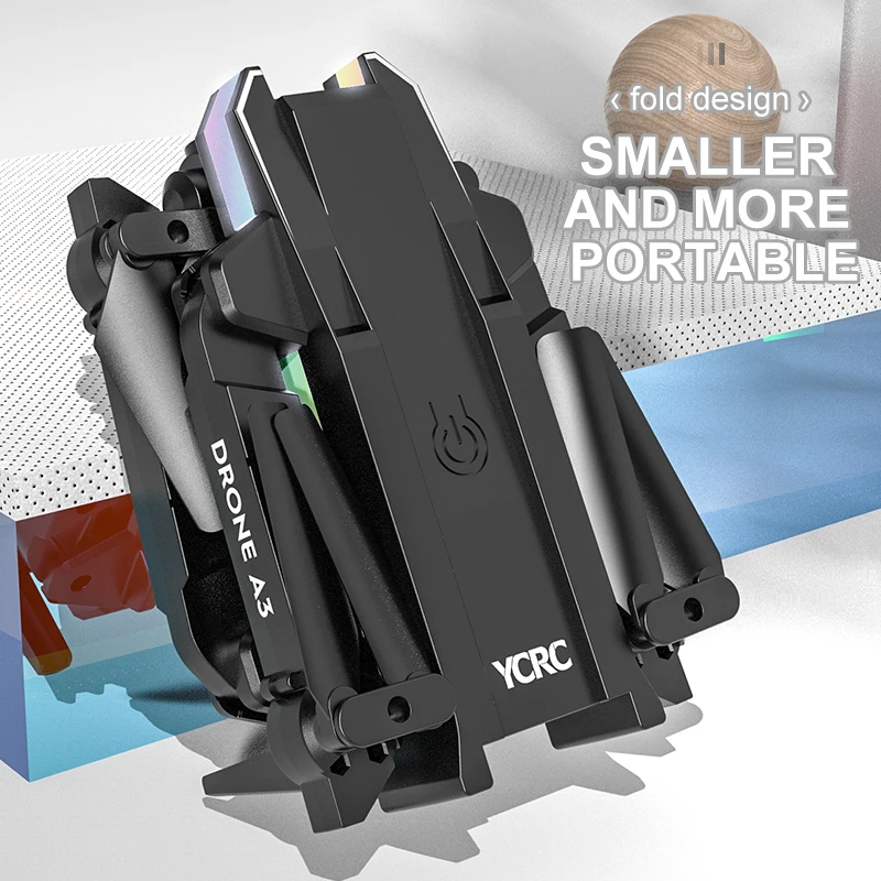 A3 Mini drones professional long distan with 4K HD Dual Camera Foldable RC Helicopter long range  FPV Wifi Quadcopter