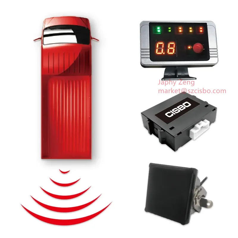 parking sensors front and rear radar proximity warning system for heavy duty truck