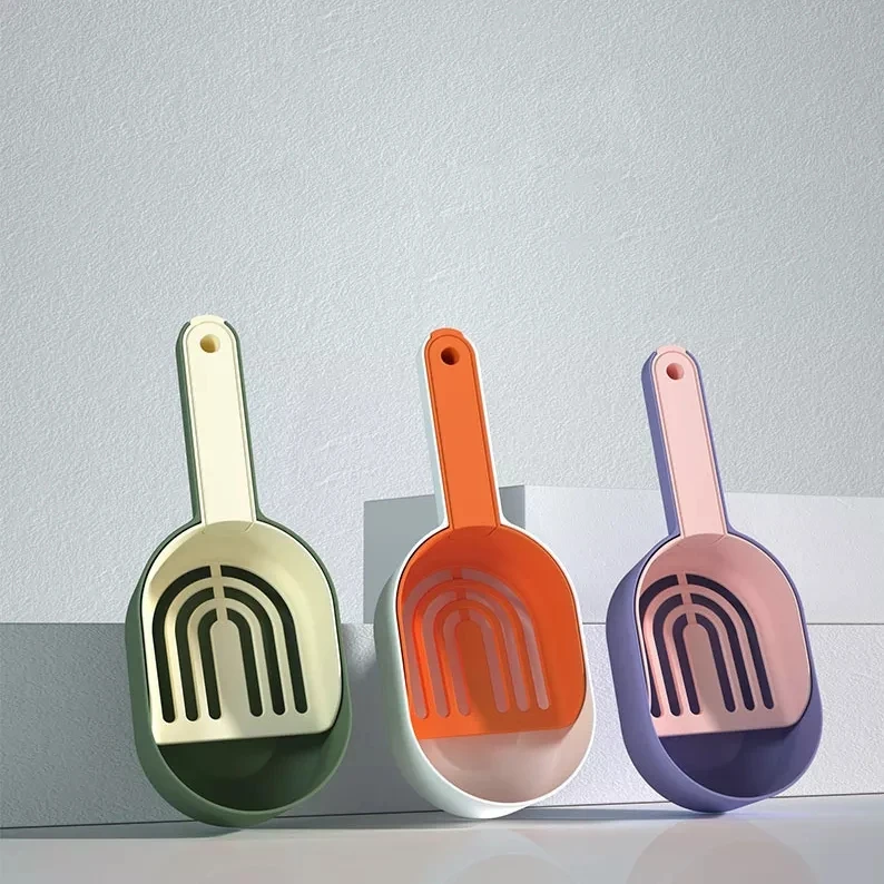 Double Use 2 in 1 Multi-Function Cat Poop Cleaning Shovel Pet Excrement Shovel Spoon Cat Litter Scoop