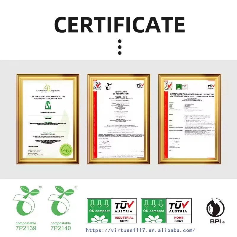 VIRTUES Customize PLA 100% Biodegradable Compostable Spun Bond Fabric Eco-friendly Recycled Aromatherapy Non Woven Bag