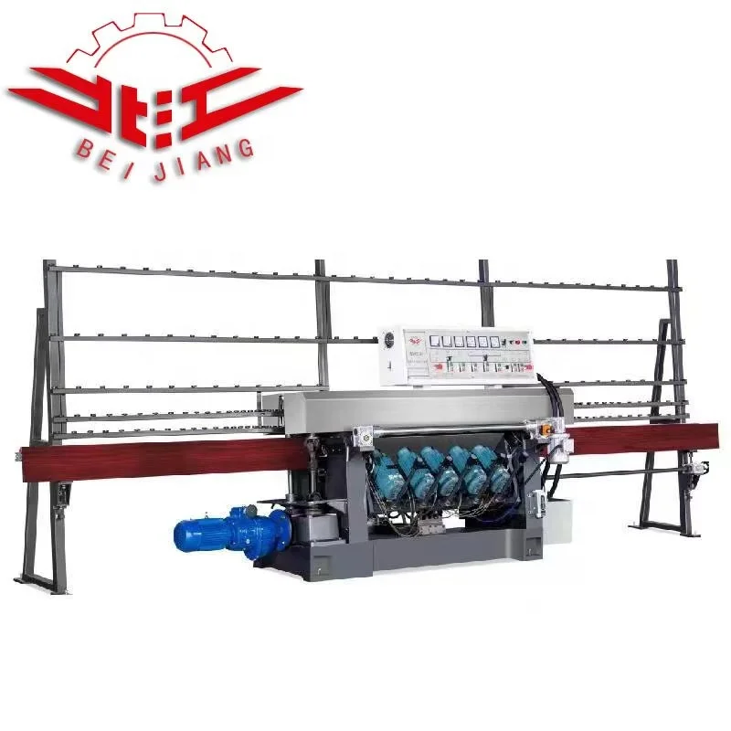 5 Motors Glass Straight Edging Polishing Edge Grinding Multilevel Machine