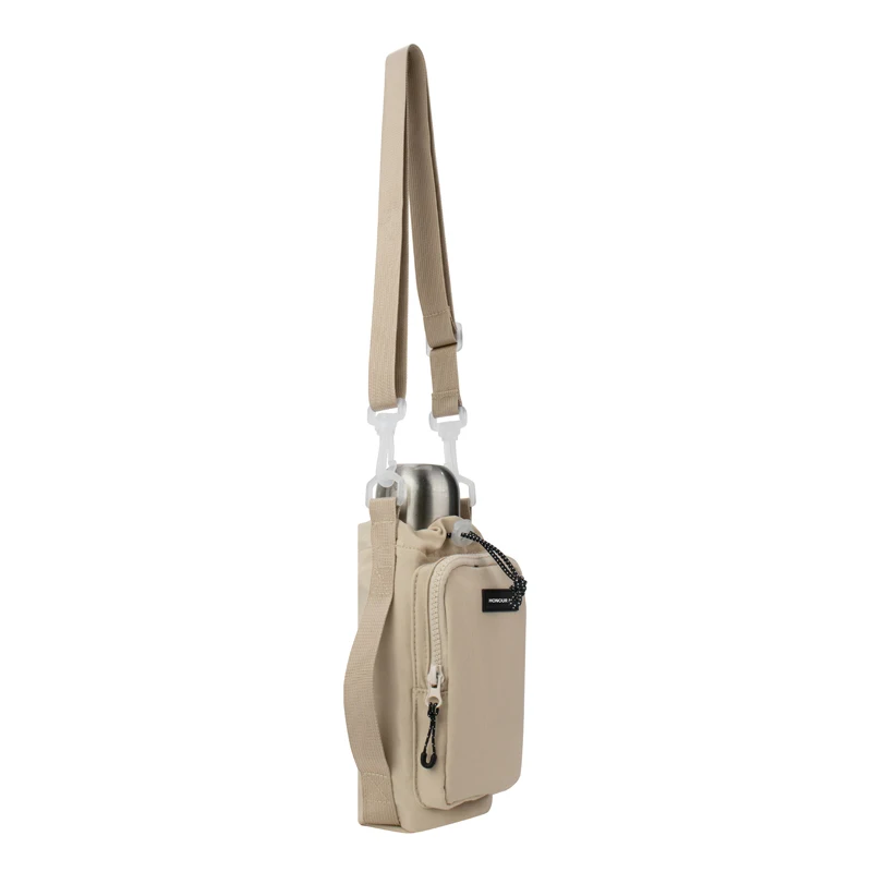 Custom 30 40 OZ Cup Tumbler Holder Bag ID Pocket For Card Phone Crossbody Shoulder Water Bottle Carrier with Adjustable Strap