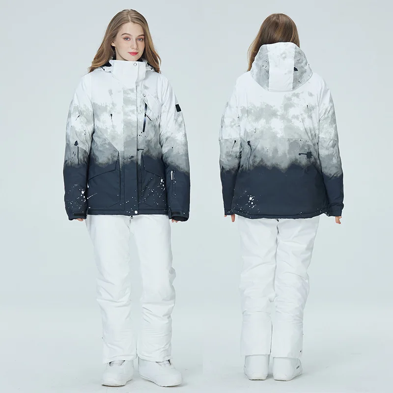 Unisex Breathable Windproof Ski Jacket With Pants Sets Single Double Snowboard Thick Warn Ski Coat Wear Ski Jacket Women Men