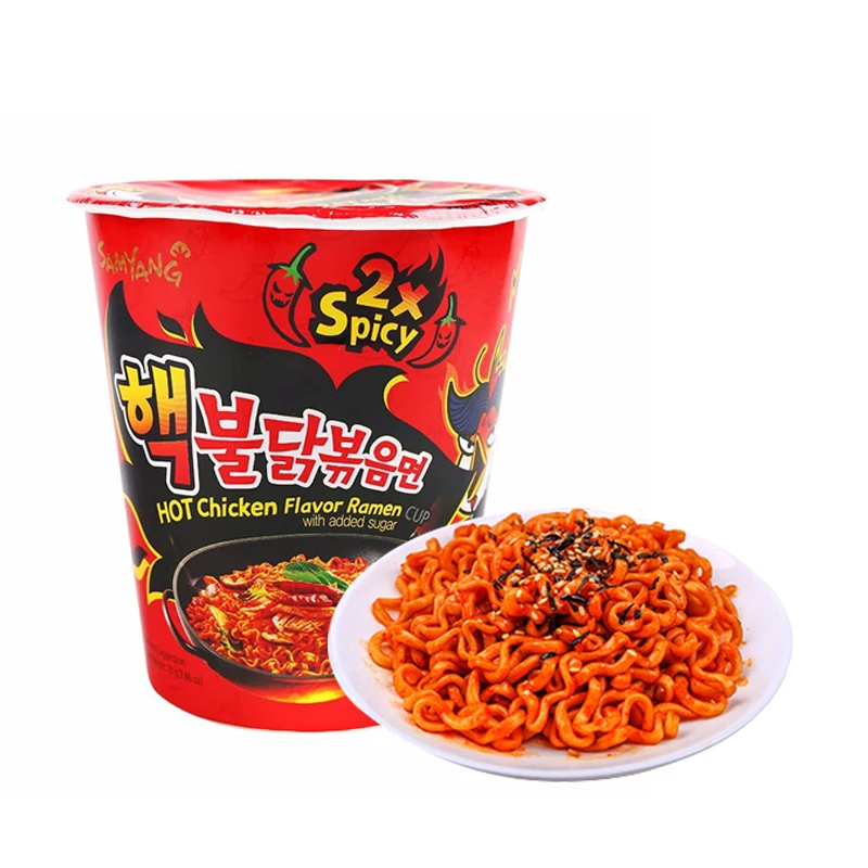 Buldak Cheese , Curry , Spicy Chicken Ramen Instant Noodles