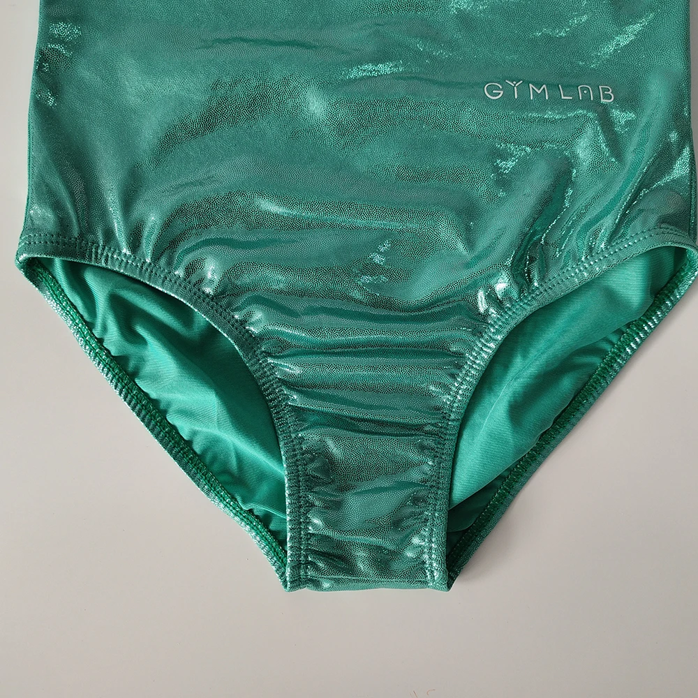 2024 Лидер продаж персонализированный цвет логотип нейлон спандекс блестящие танцевальные тренировочные костюмы гимнастические трико