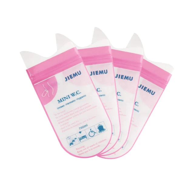
4pcs Disposable Use Urine Bag Travel Emergency Portable Urine Pee Bag 