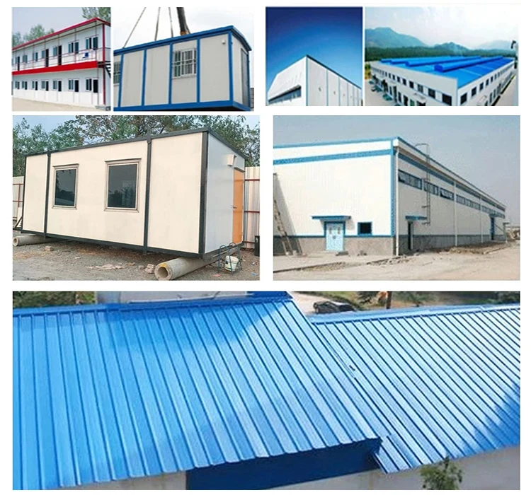 China Manufacturer Wholesale Thermal Insulation Customized Support Rock Wool Color Steel Plate Building Materials Wall Panel