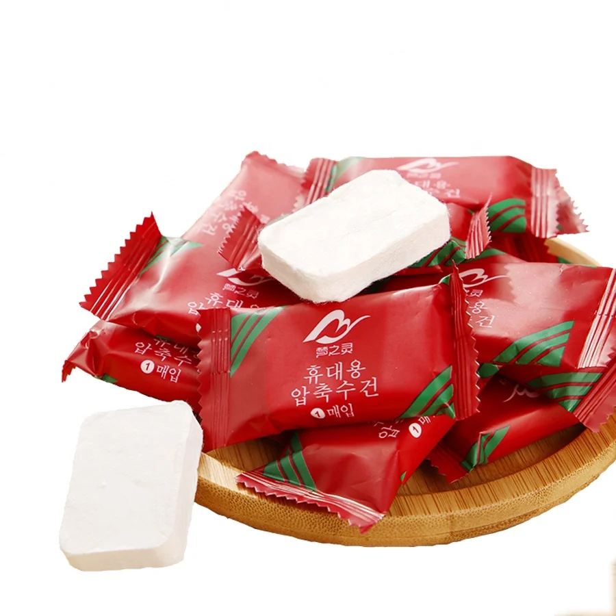 Little Kitty Compress Towel with Logo Compressed Towel Packing Coin Tissue Compressed Towels Tablets for Travel