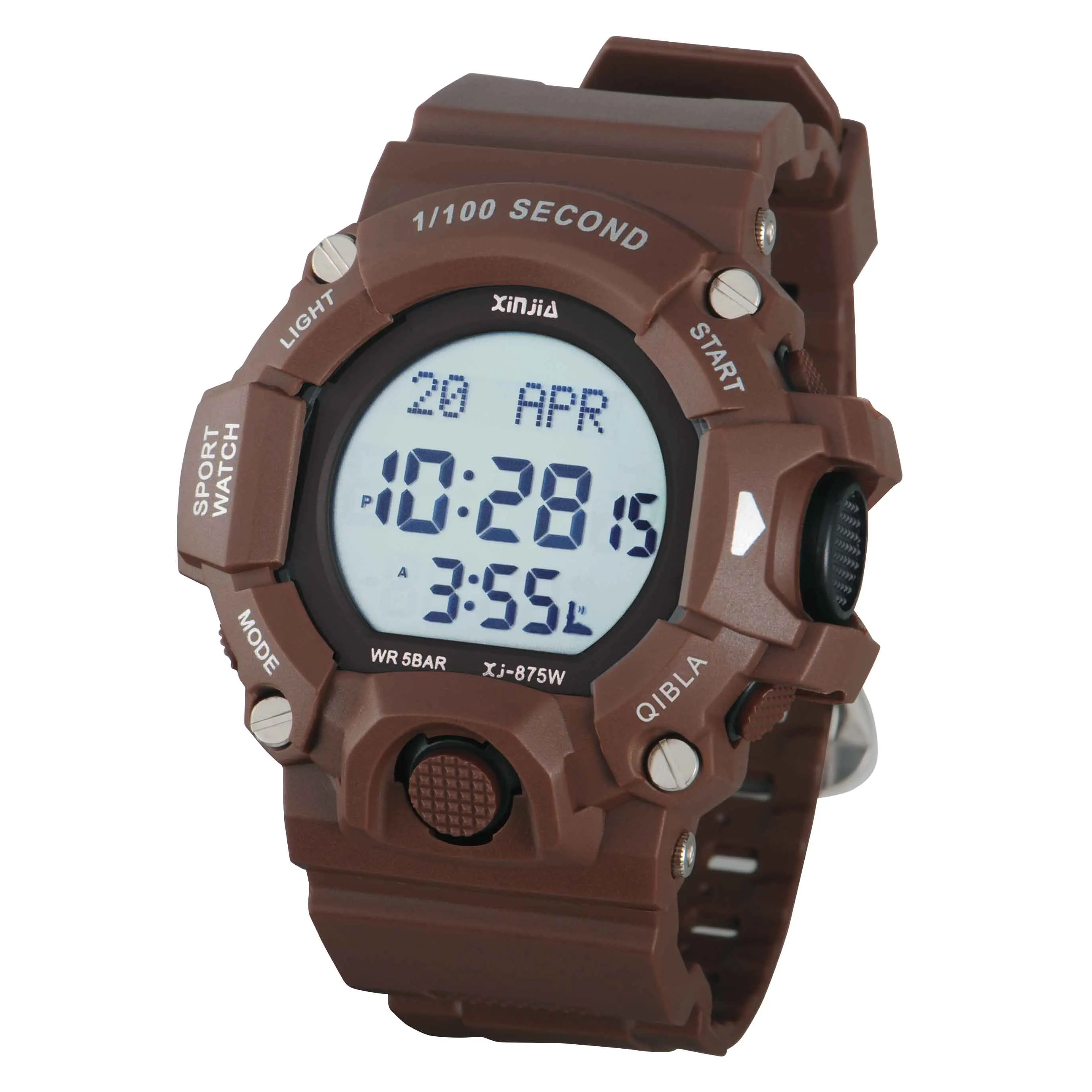 Мусульманские молитвенные цифровые исламские мужские Часы Alfajr AZAN часы Qibla таймер компас направление время молитвы