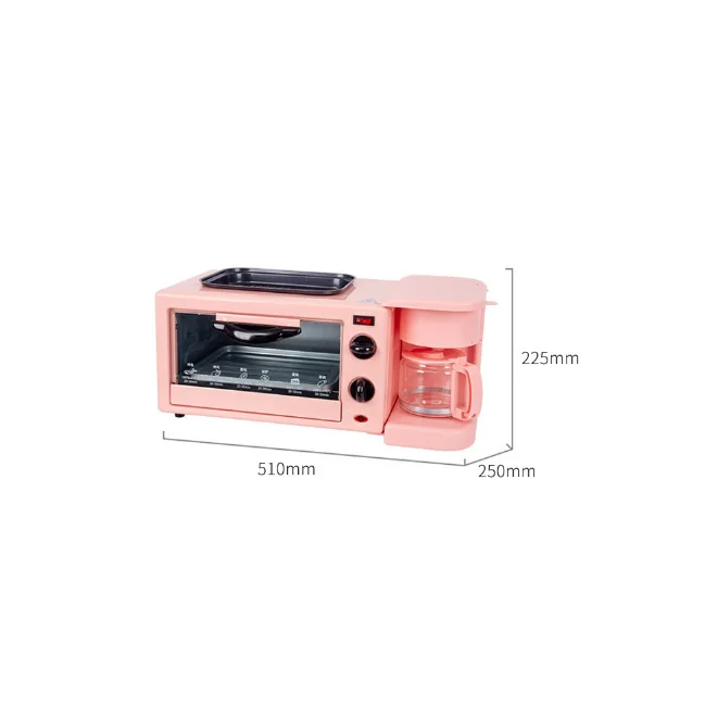 
Breakfast machine home Multifunction three-in-one full automatic omelet cooking coffee scent furnace mini electric oven 