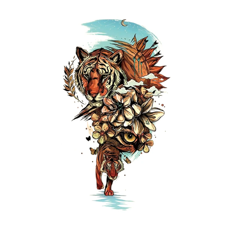 Temporary Tattoos Stickers Arm Painting Tattoo For Young People Water Transfer Body Tattoo