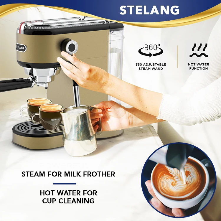 15 Bar Pump Pressure Espresso Cappuccino Maker Espresso Coffee Machine Maker In China