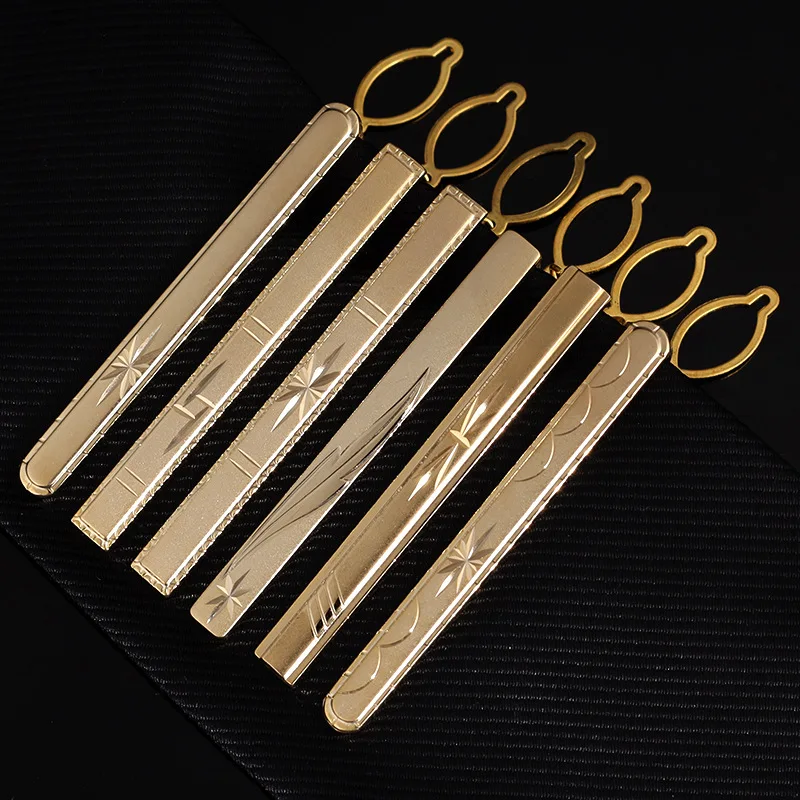 High Quality OEM Competitive Price Gold Plated Tie Clips With Chain Wedding Tie Bars Stainless Steel Tie Clips for Men