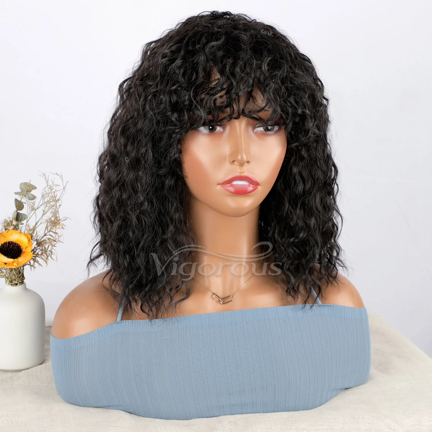 Парик из натурального трикотажного волокна