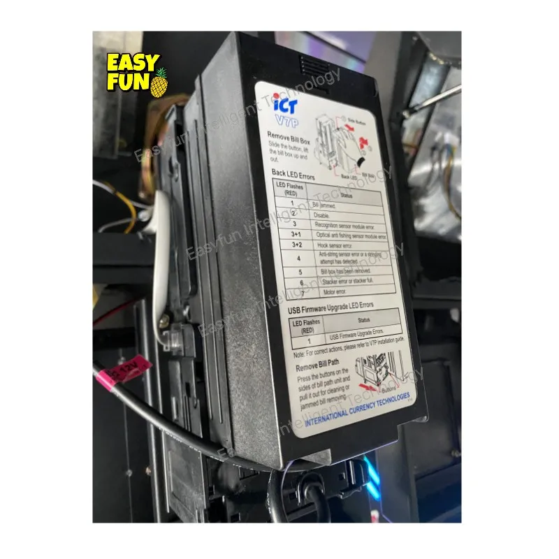 Wholesale Hot Arcade Skill Machine Bill Acceptor ICT V7P Box 200bills and 600bills for Game Room