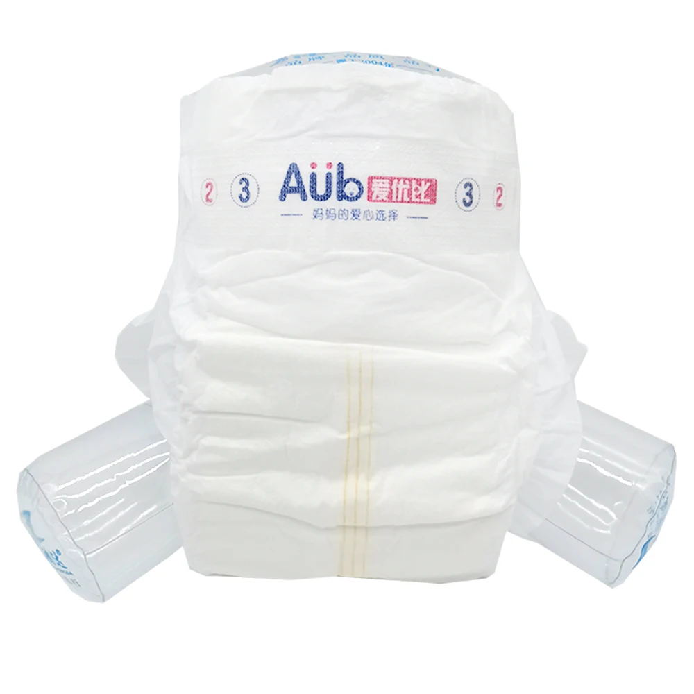AUB Private Label Cheap And Low MOQ Soft Care Baby Disposable Diapers Made In China With Best Price