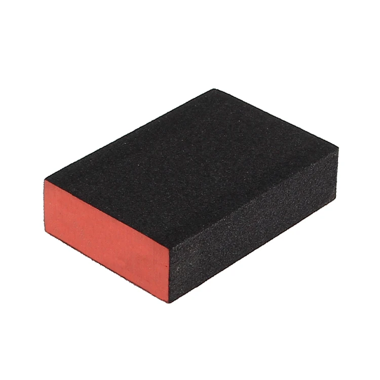 Black Kitchen Cleaning Sanding Sponge Blockbrown Corundum Abrasive Sponge Aluminum Oxide