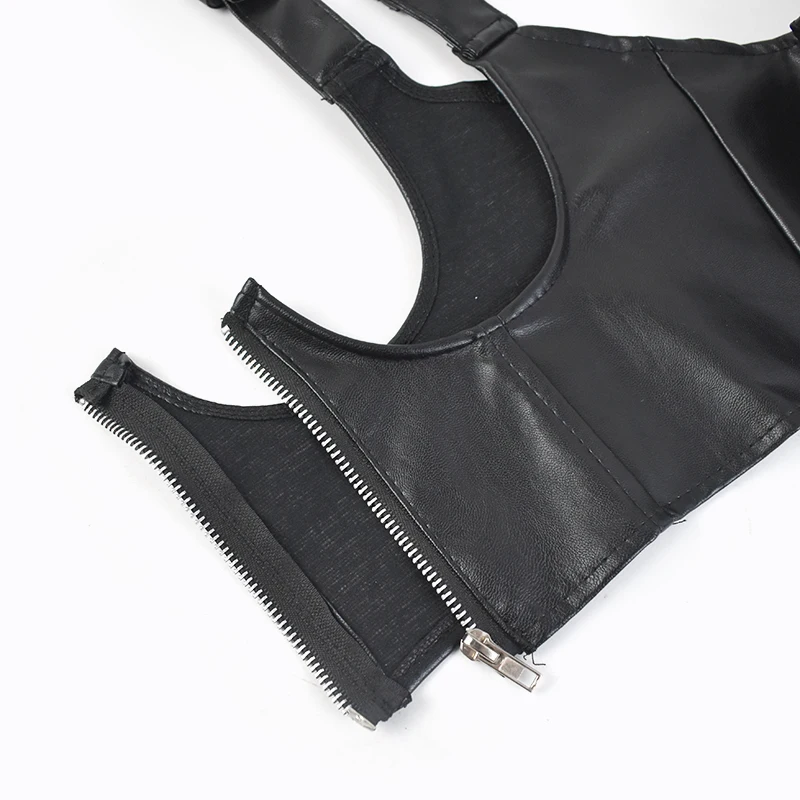 Meetee CB904 80-100cm Black Fashion Cummerbunds Adjustment Strap Corsets Belts Suspenders Outer wear leather