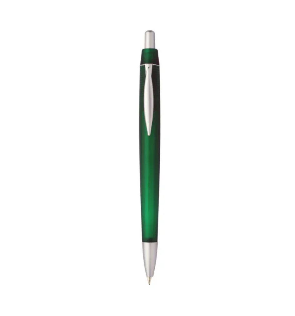 Cheap Promotional Frosted Transparent Plastic Ballpoint Pen Customized Logo Writing Instruments for Hotel Bank Office Giveaways