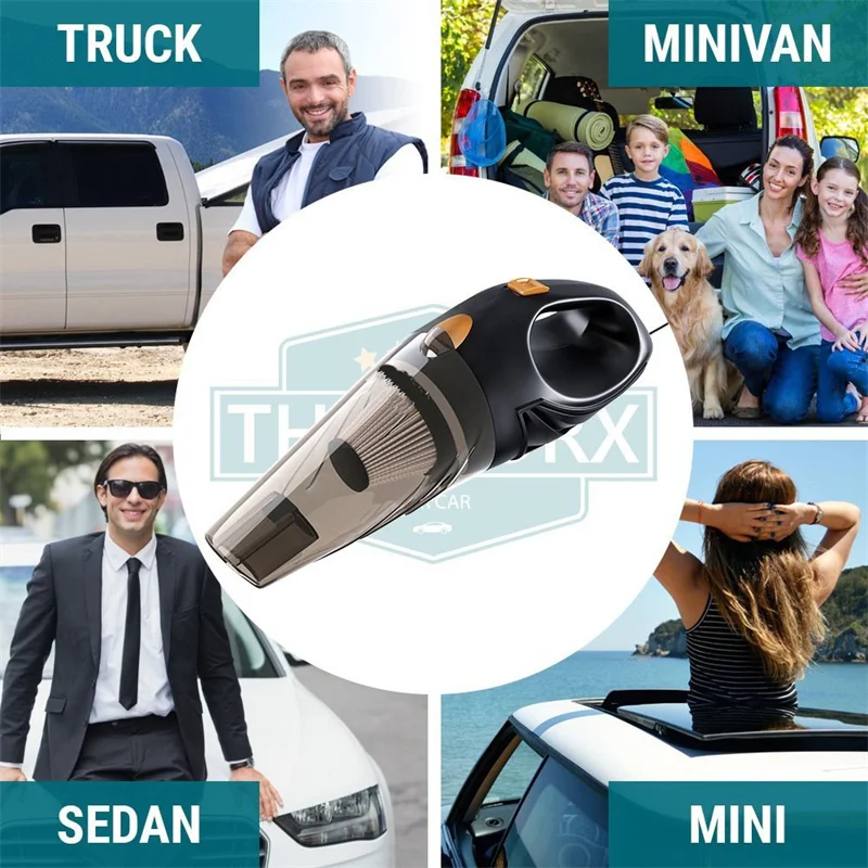 Factory Wholesale Strong Suction  Professional Handheld Portable Car Vacuum Cleaner
