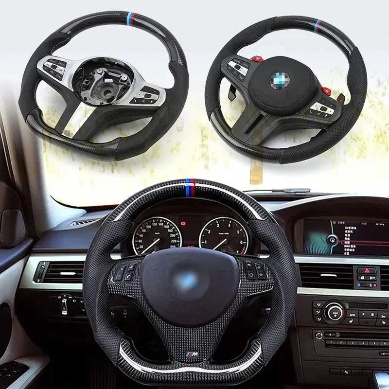 Автомобильный руль из углеродного волокна для BMW F01 F03 F04 F06 F10 F11 F12 F13 F15 F16 F18 F20 F25 F26 F30 E46 E60 м2 м3 M4