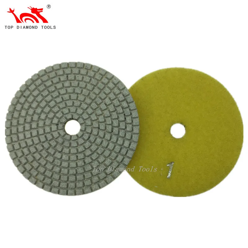 7 step diameter 4 inch diamond polishing pads for grinding granite marble concrete cement stone with good price