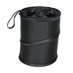 Foldable Pop-up Bucket Oxford Cloth Car Trash Can Multifunctional Vehicle Garbage Can for Car