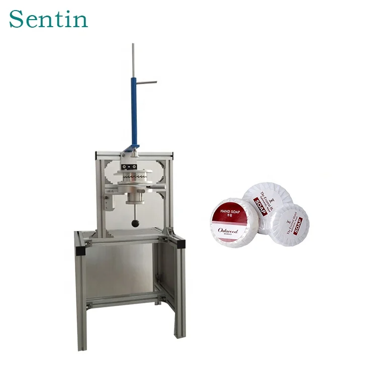Manual Hotel Toilet Wrapped Round Soap Pleat Packing Wrapper Machine Equipment For Soap