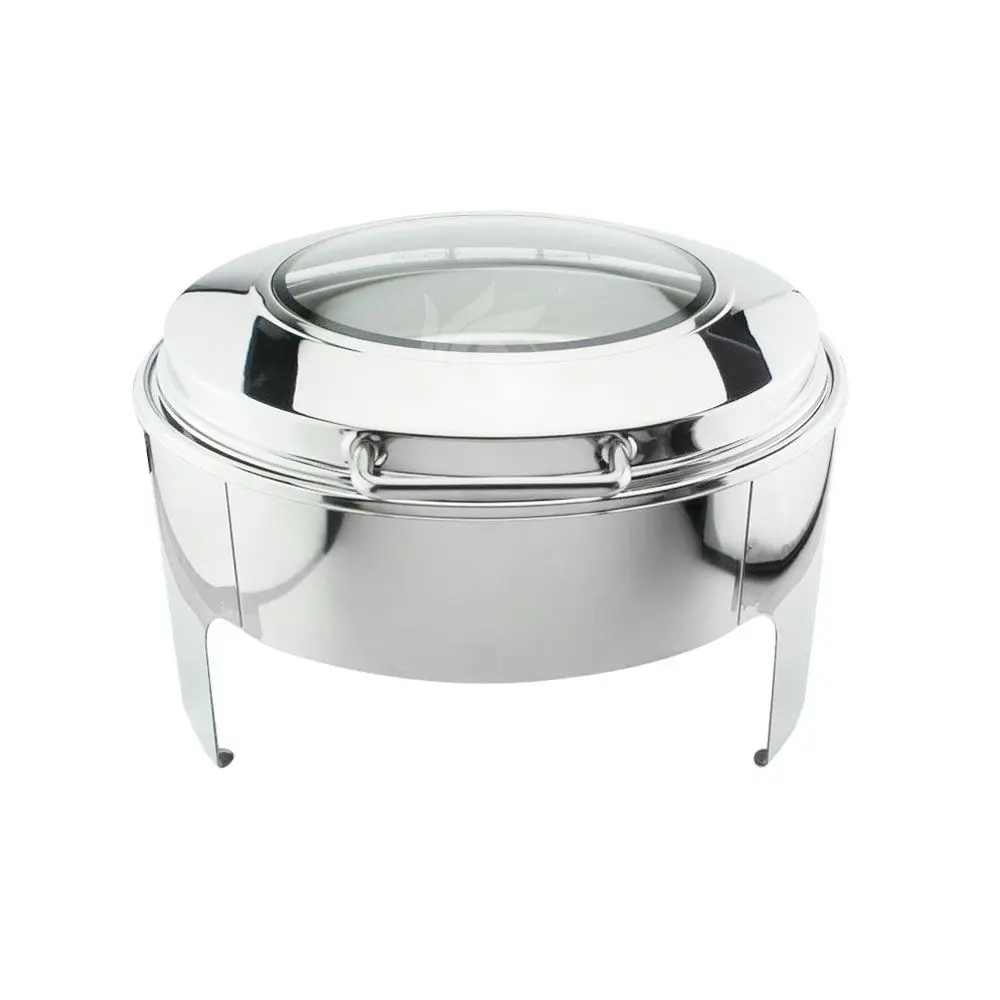Customized High Quality Commercial Hotel Restaurant Catering Buffet Stainless Steel Electric Heating Round Chafing Dish