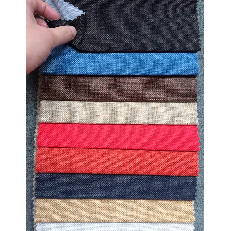 Customized Polyester Linen Sofa Fabric with Various Designs & Colors