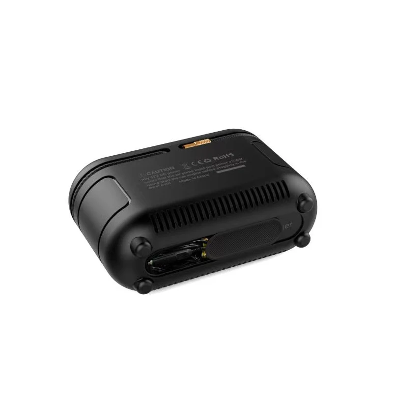 SOS led light 12V DC Auto cigarette 150psi EPDM cable large lcd display mini air pump tire inflator