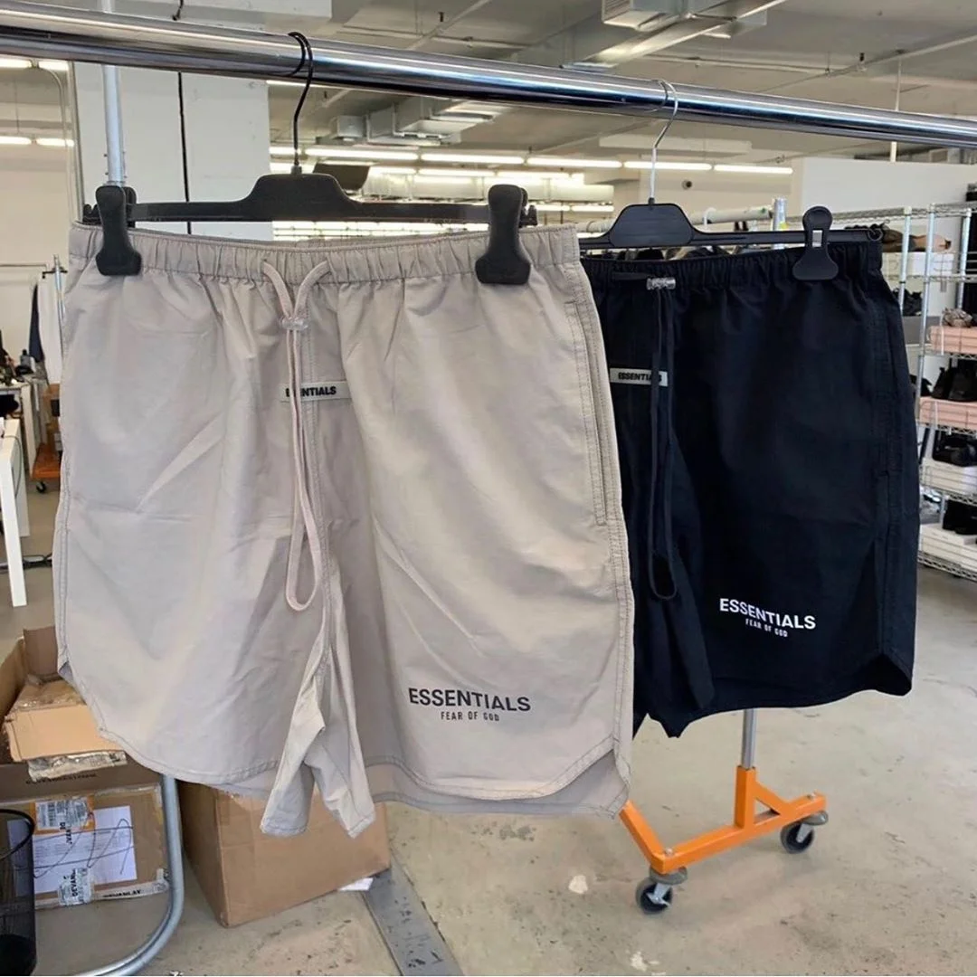 Summer Short Korean Sports Pants Men Women Casual Elasticpant Kanye West High Street Reflective Drawstring Shorts One Generation