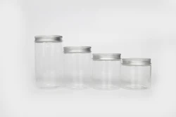 Food Grade PET Container Plastic Jars for Peanut Butter Honey Jams With Screw Top Lid 600ml 350ml