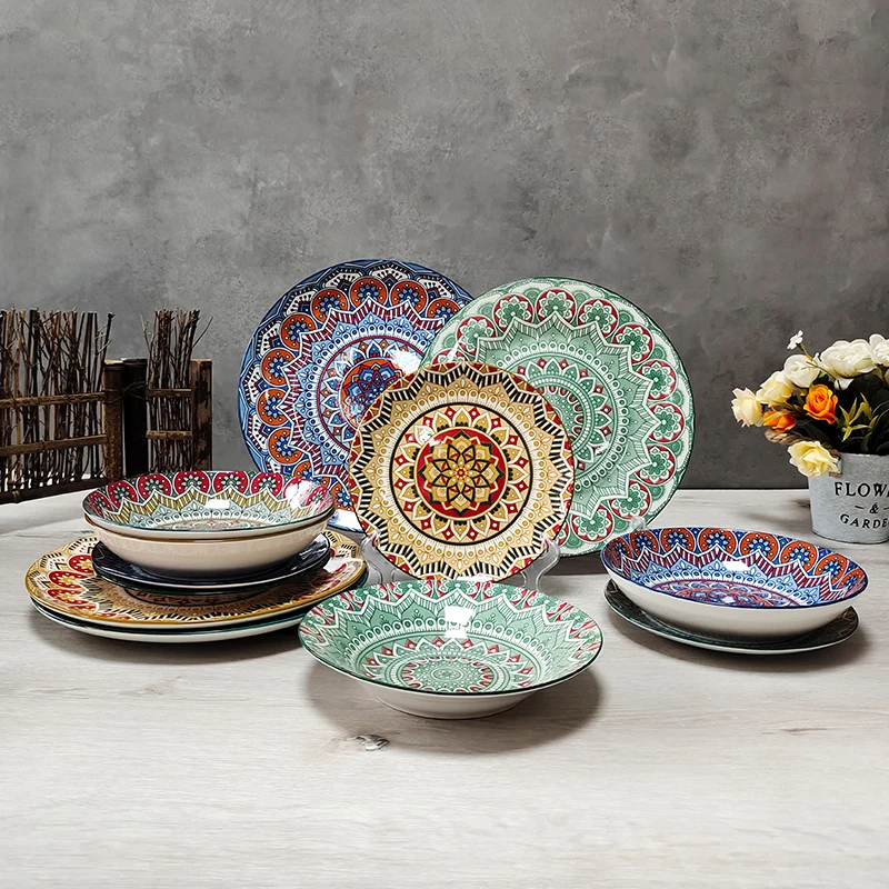 Ceramic Plates Premium Quality Exquisite Design Factory Direct Affordable Elegant For Home Restaurant Ceramic Tableware