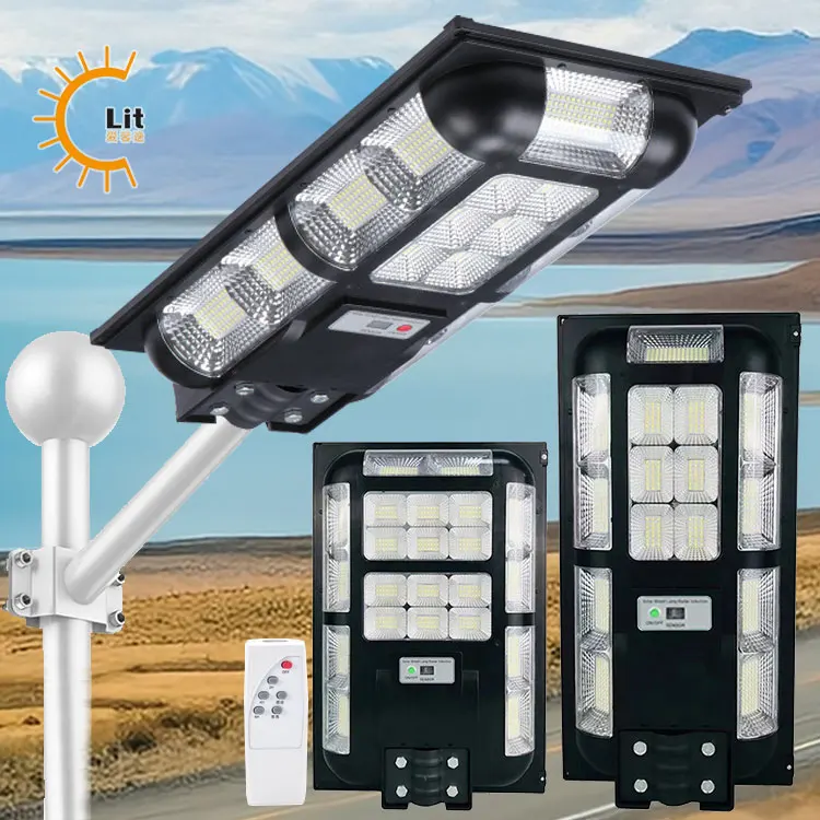High Quality Ip65 Waterproof Outdoor ABS 200W 300W Integrated Led Solar Street Light