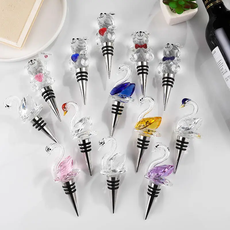 New Design Wine Stopper Animals Factory wholesale Animals Stopper Crystal glass Wholesale Wine Stopper