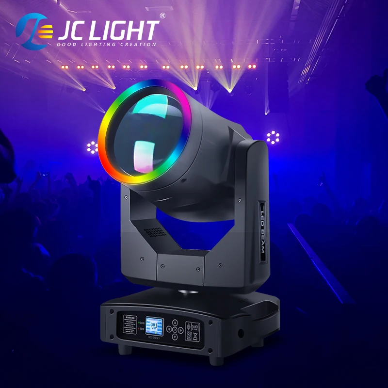 Led 300W Beam Moving Head 13Colors 17 Gobos Dmx Control Beam Spot Moving Head Light With Rgb Ring For Dj Disco Stage