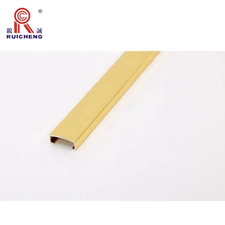 Modern Design Aluminum Copper U Channel Profile Corner Trim Tile Edging Aluminum Extrusion Factory Price