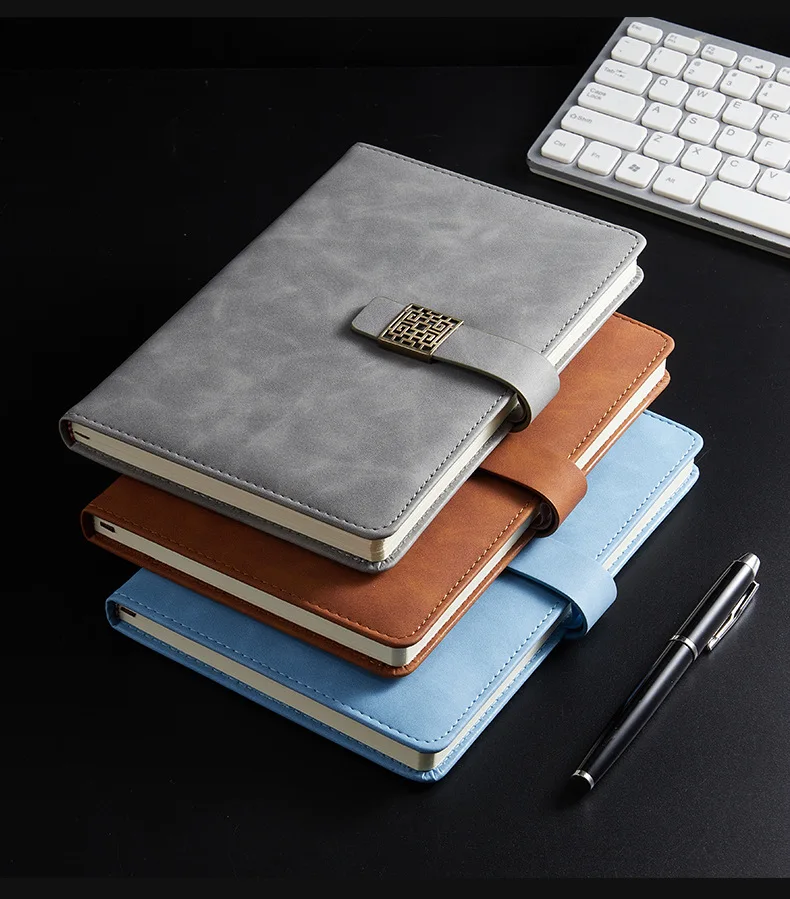 Wholesale Custom A5 Hardcover Notebook Set with 100 Inner Thermal Bound Pages Thickened Gift Box for Office Features Custom Logo