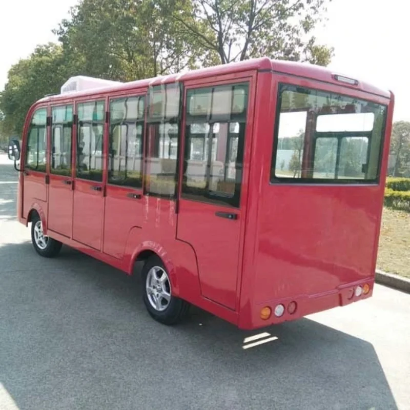 14 Seats Electric Sightseeing Bus Tour Shuttle Bus 72V Tourist Car with CE Certification