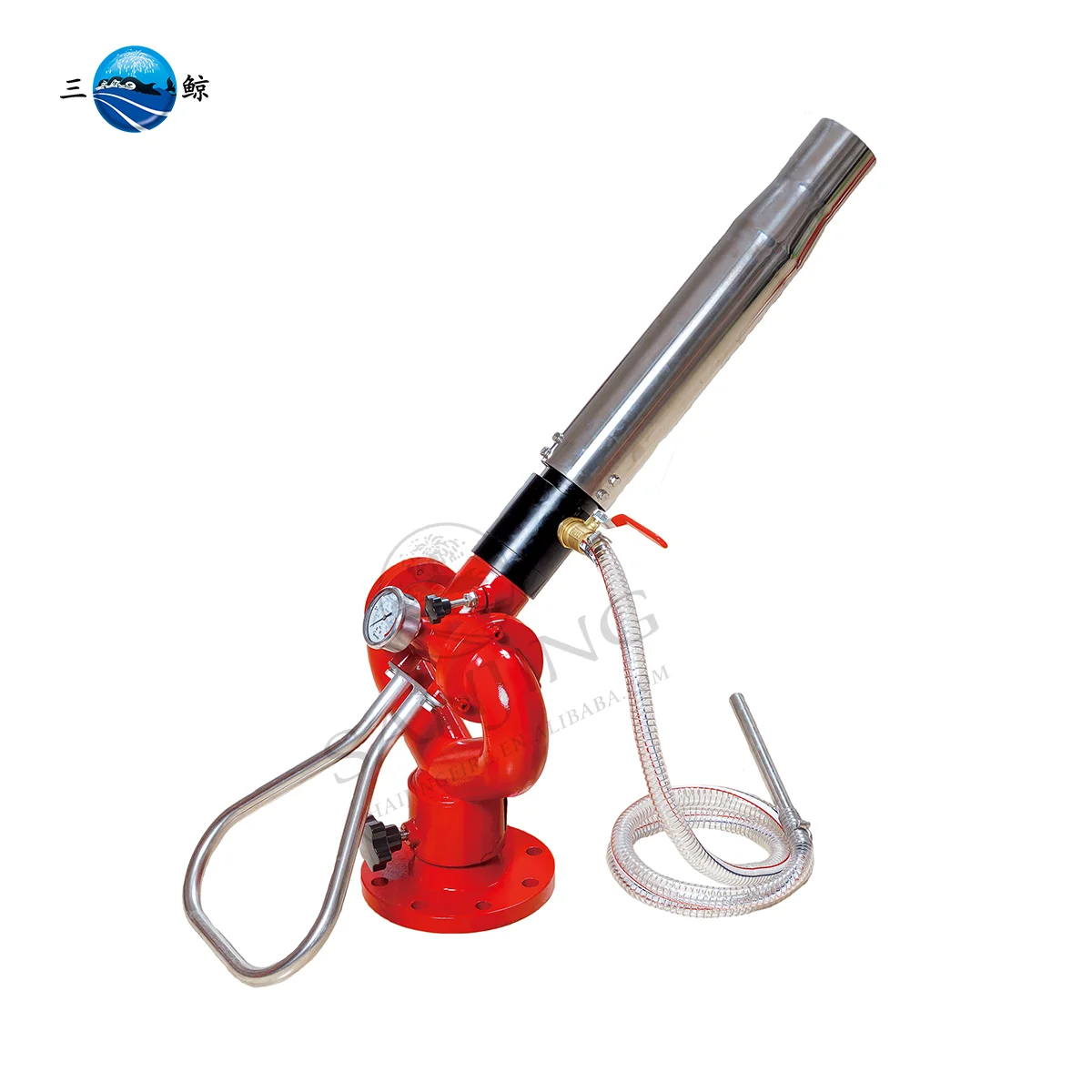 PL30/40 Aluminum 4 Inch Manual Flange Fire Fighting Water Foam Monitor With Inductor