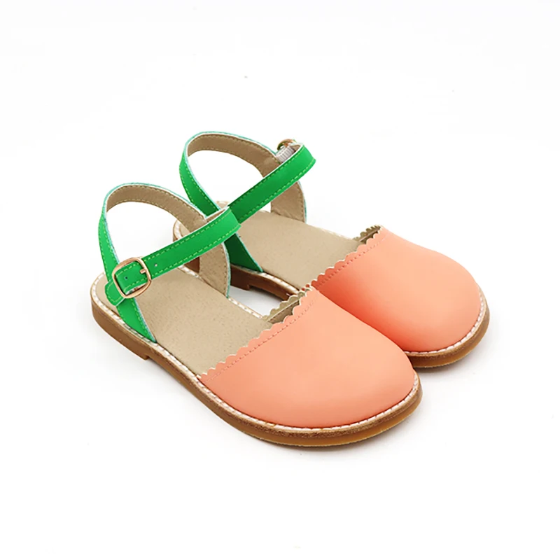 Coral Children flat Sandals Toddler Baby Girls Sandal Summer New Girls Beach Sandals