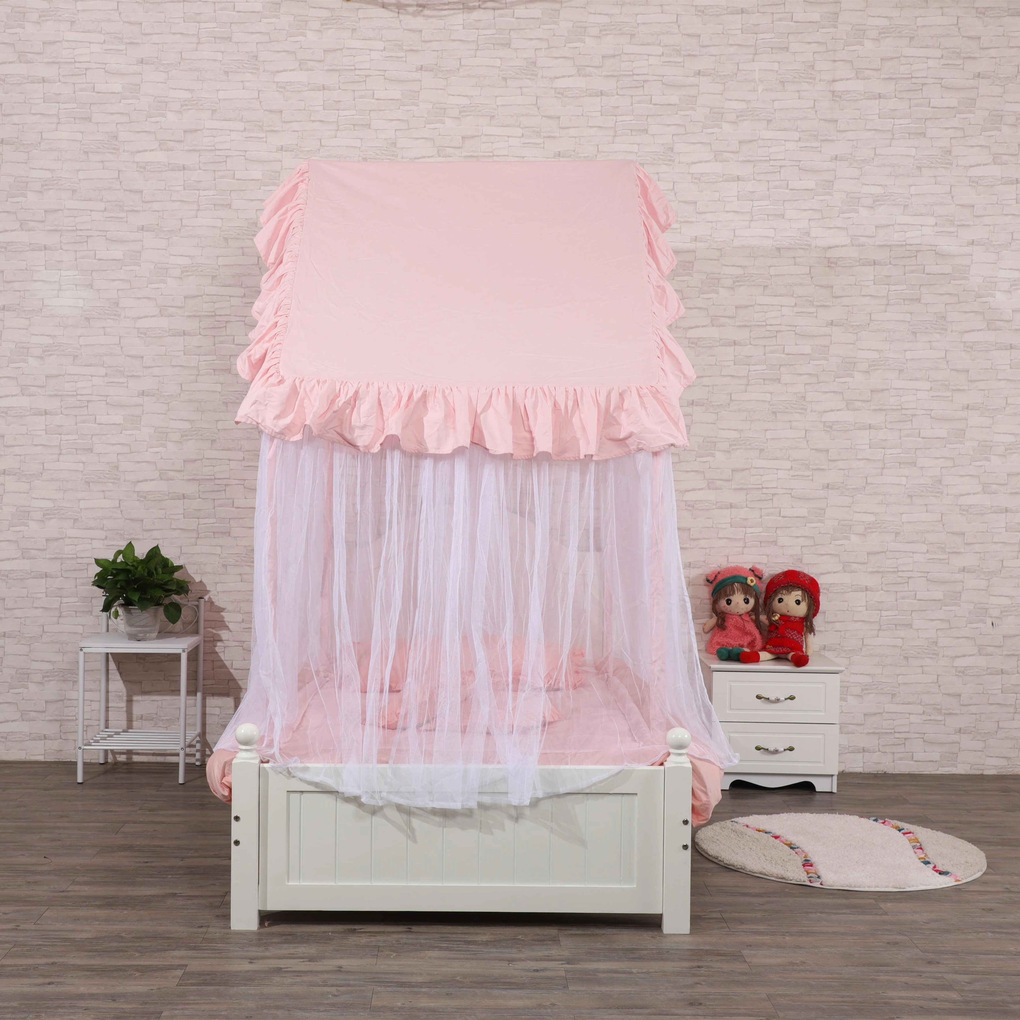 High Quality Knitted Canvas Princess Tent for Kids Mosquito Net with Polyester Filling Foldable for Outdoor Play House