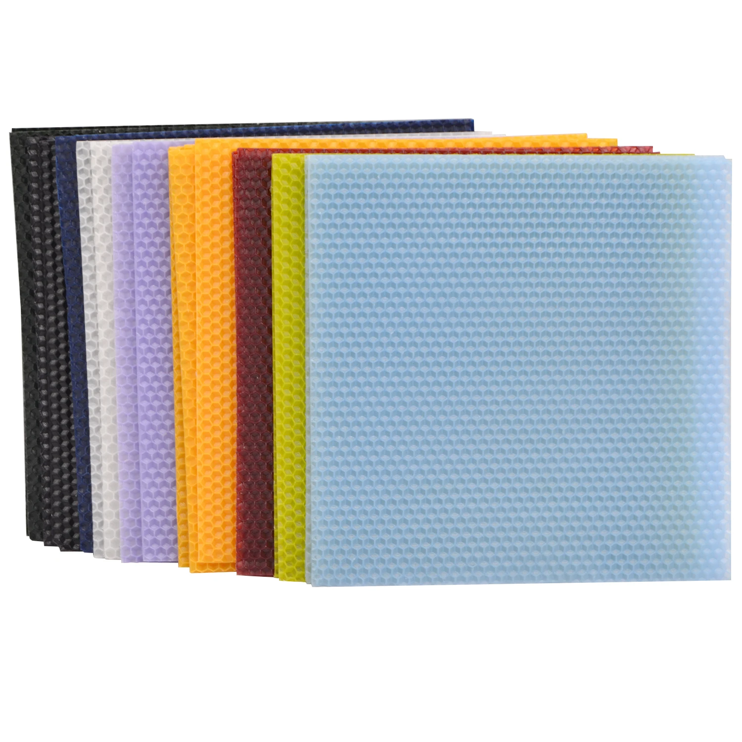 Custom DIY Colorful Bee Wax Honeycomb Sheets Rolling Beeswax Candle Making Kit