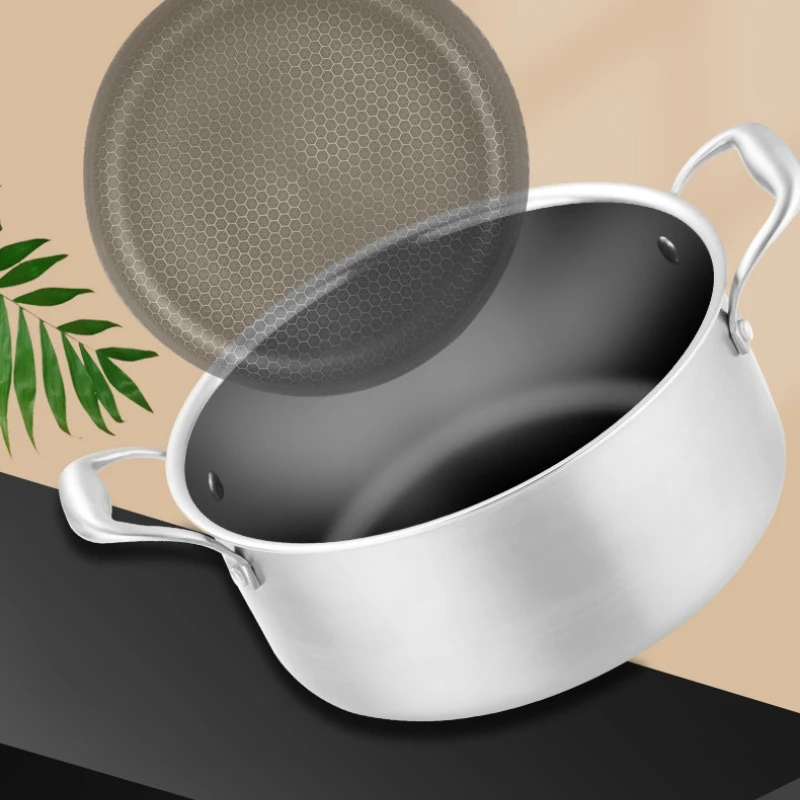 Large Capacity Stainless Steel Cookware Non Stick Cooking Pots