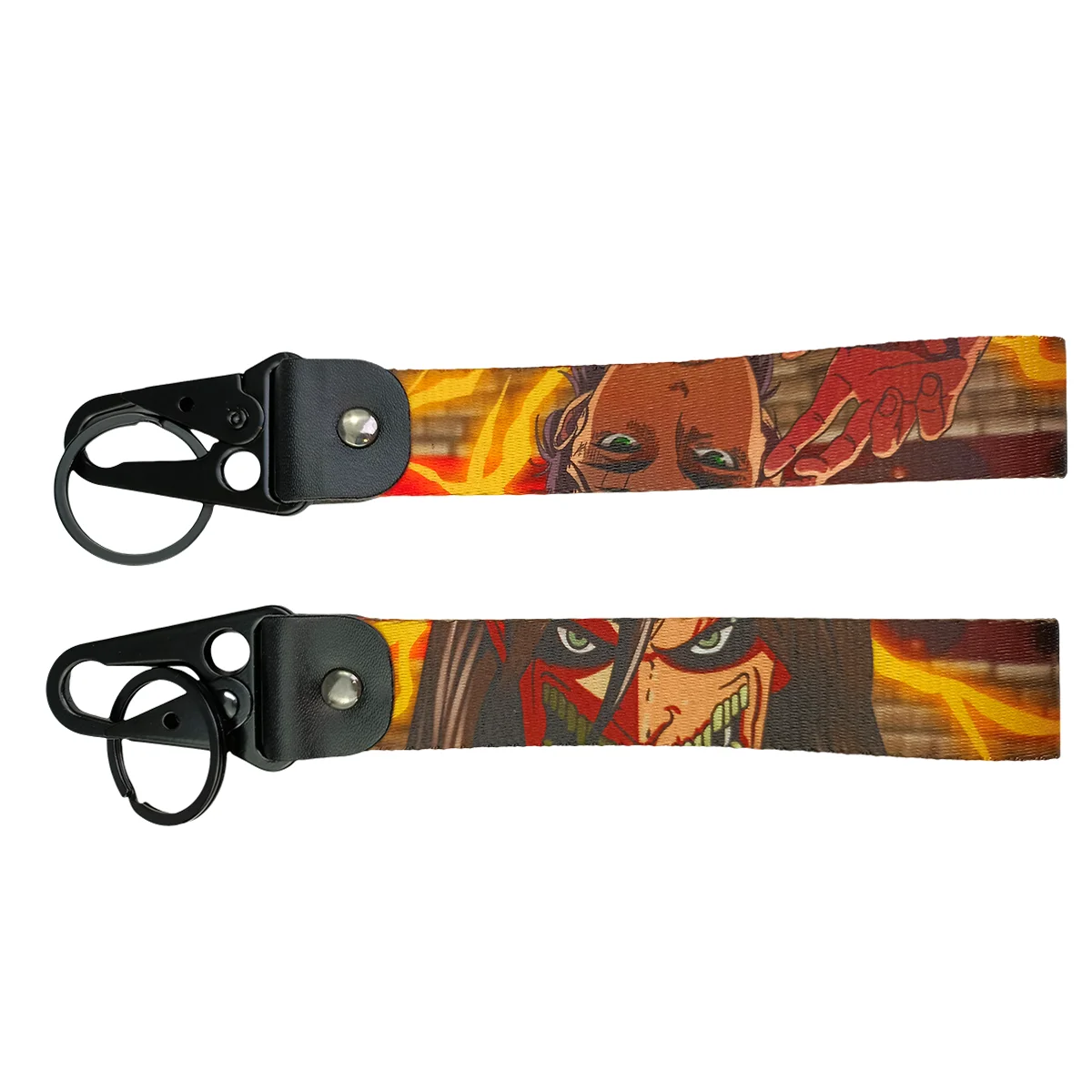 Nylon Webbing Lanyard Carabiner Eagle Mouth Hook Belt Keychain Multi-purpose Belt Buckle