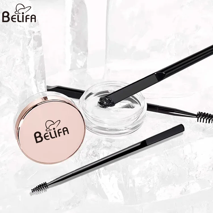 customized  dual ended Spatula eyebrow brow soap styling mascara brush mini brow wax lift applicator brow gel freeze applicator