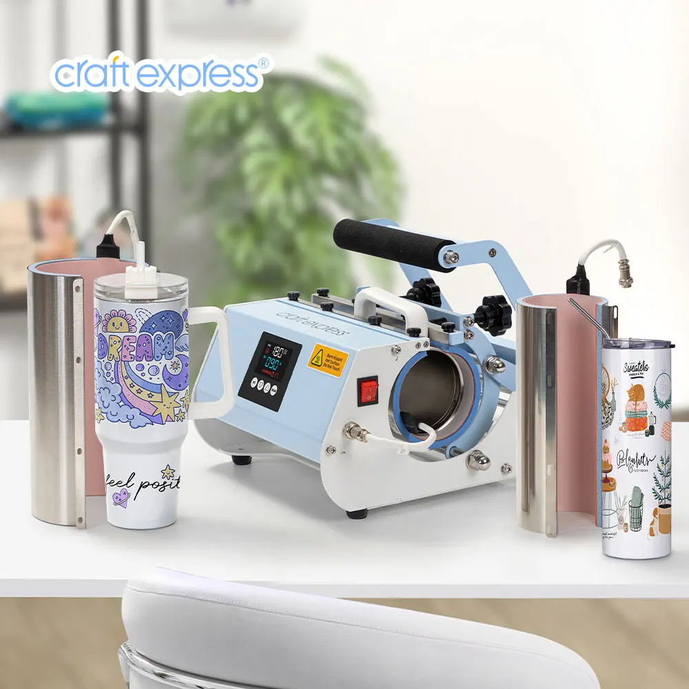 40oz Tumbler Heat Press Wholesale 2 in 1 Craft Express 30oz Sublimation Mug Skinny Tumbler Heat Press Transfer Printing Machine