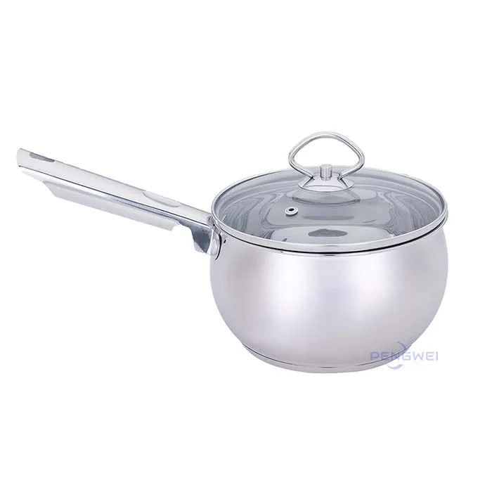 Pengwei Manufacturer Round Commerical Food Warmer Set pot and pan non-stick With Glass Lid